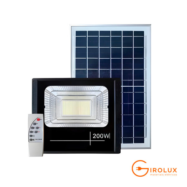 Refletor de Led com Placa Solar - Imagem 2
