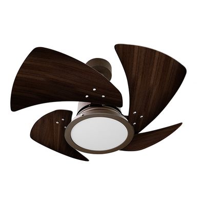 VENTILADOR TORNADO LED 4P TABACO /MARRON