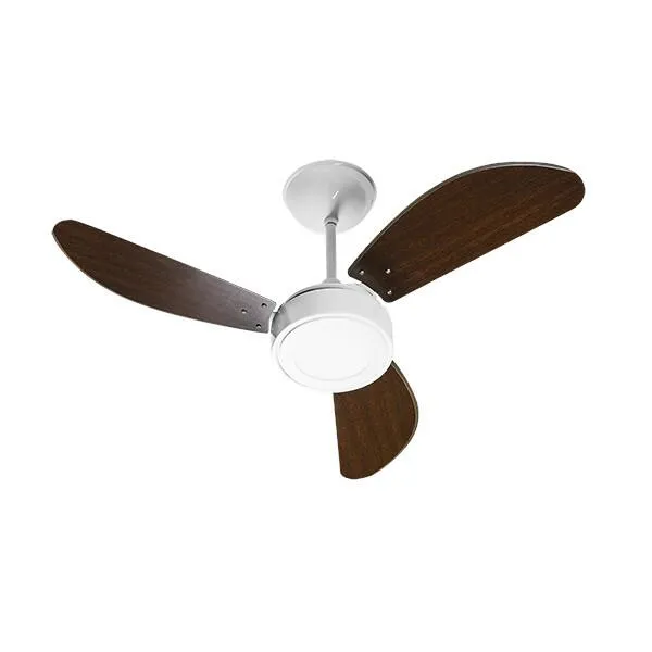 VENTILADOR NEW LIGHT LED TABACO 127 V BCO