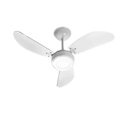 VENTILADOR NEW LIGHT LED LAQUEADO 127 V BCO